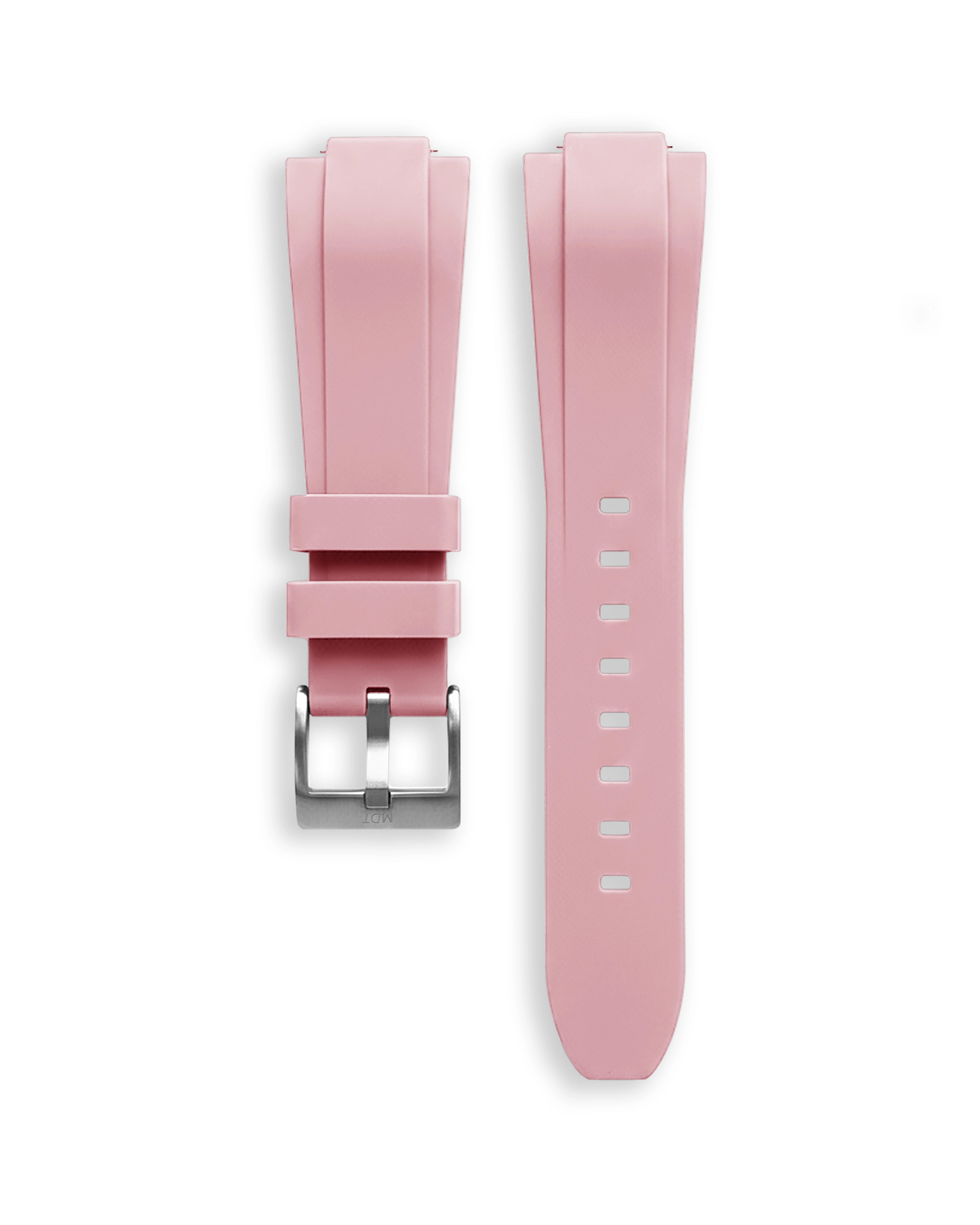 14 mm großes rosafarbenes Armband – Stahlschnalle