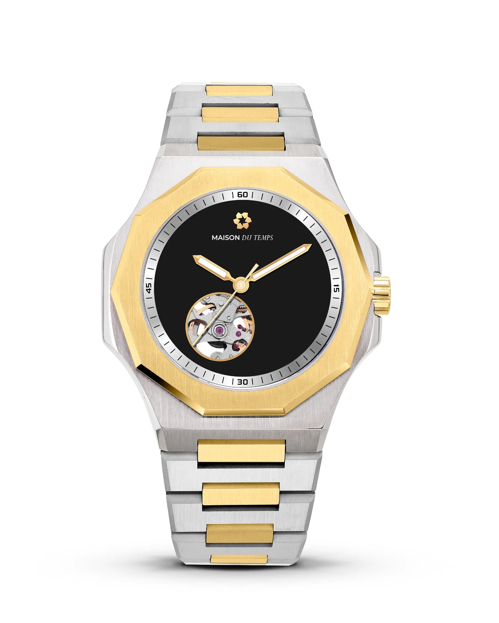 MTZeta Open Heart Schwarz Gold Gelb Stahl