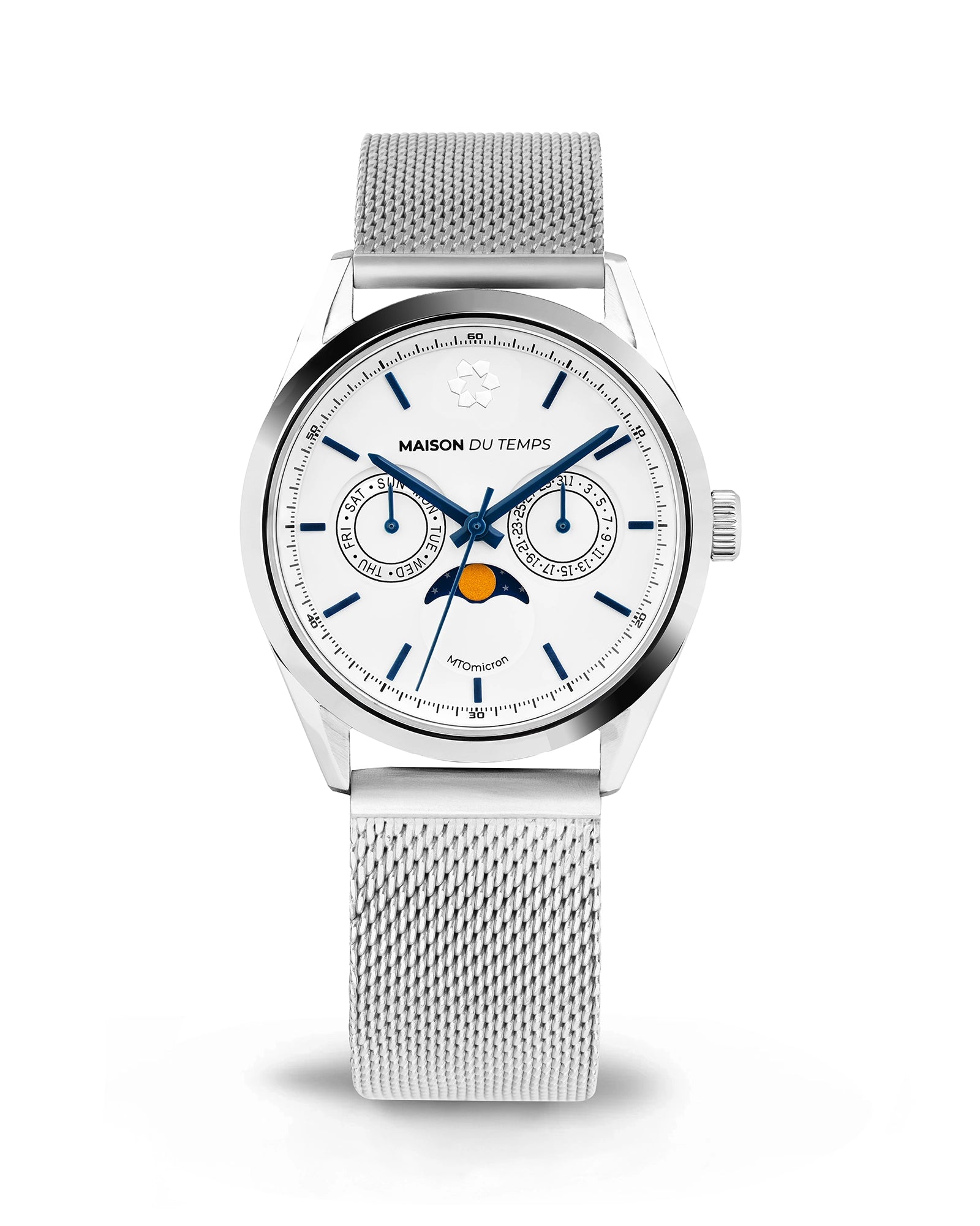MTOmicron MoonPhase Weißes Mailänder Netz