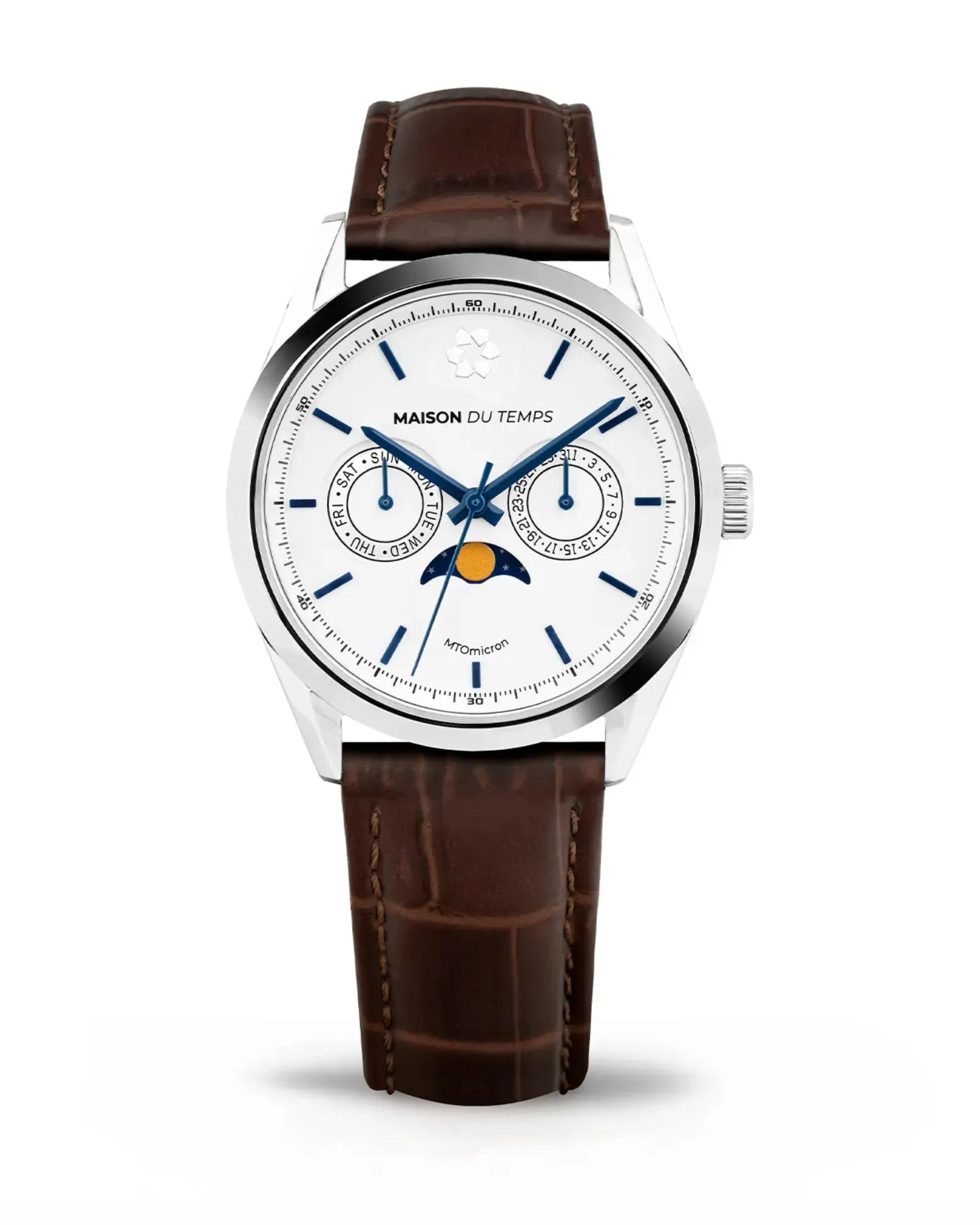 MTOmicron MoonPhase Weißes Leder Braun