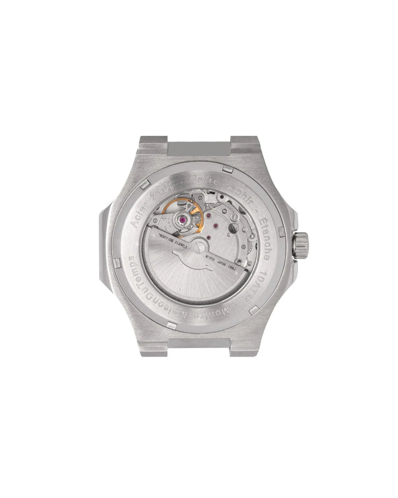 Montre cadran turquoise automatique Miyota de dos
