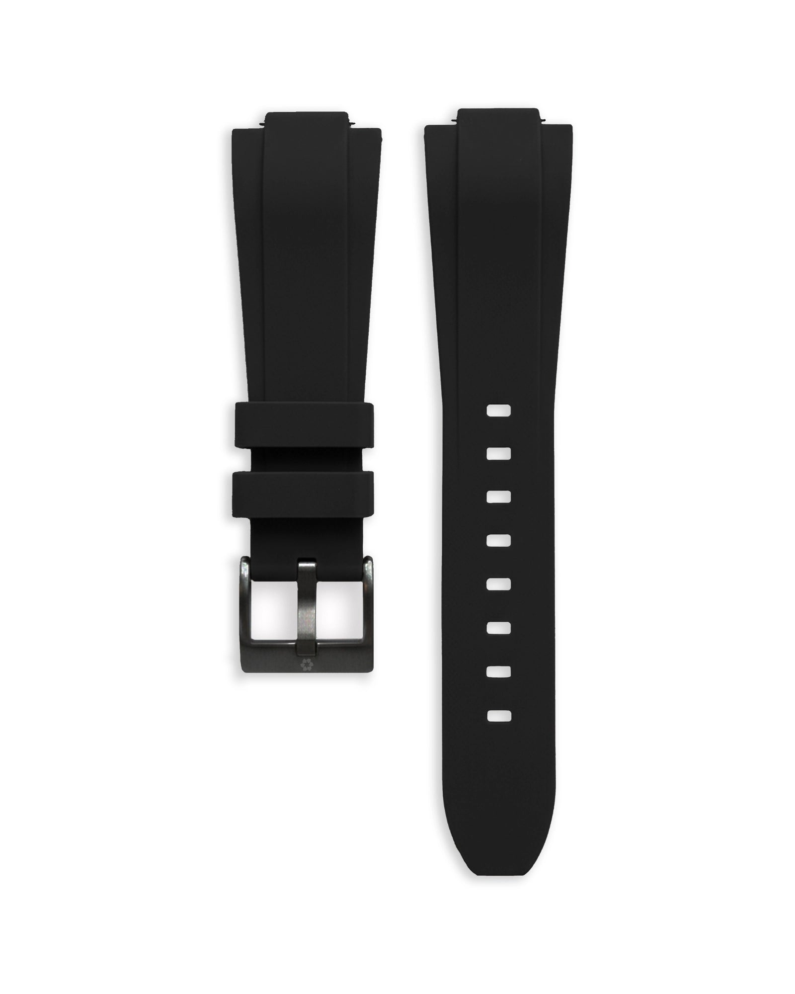 14 mm schwarzes Armband – schwarze Stahlschnalle