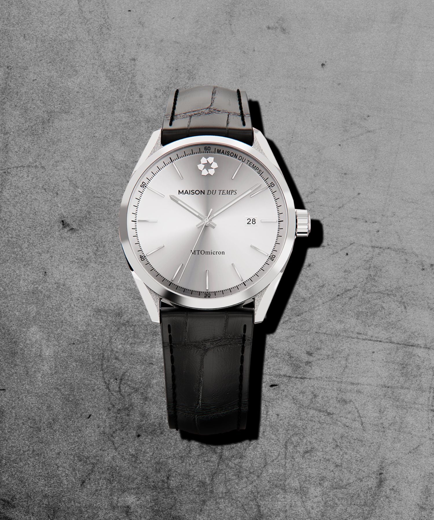 Montre homme 38mm bracelet en cuir 