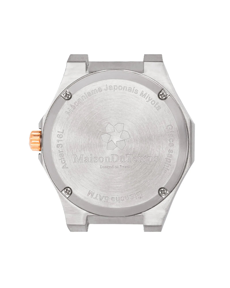 MTGamma Damen Weiß Stahl Gold Rosa