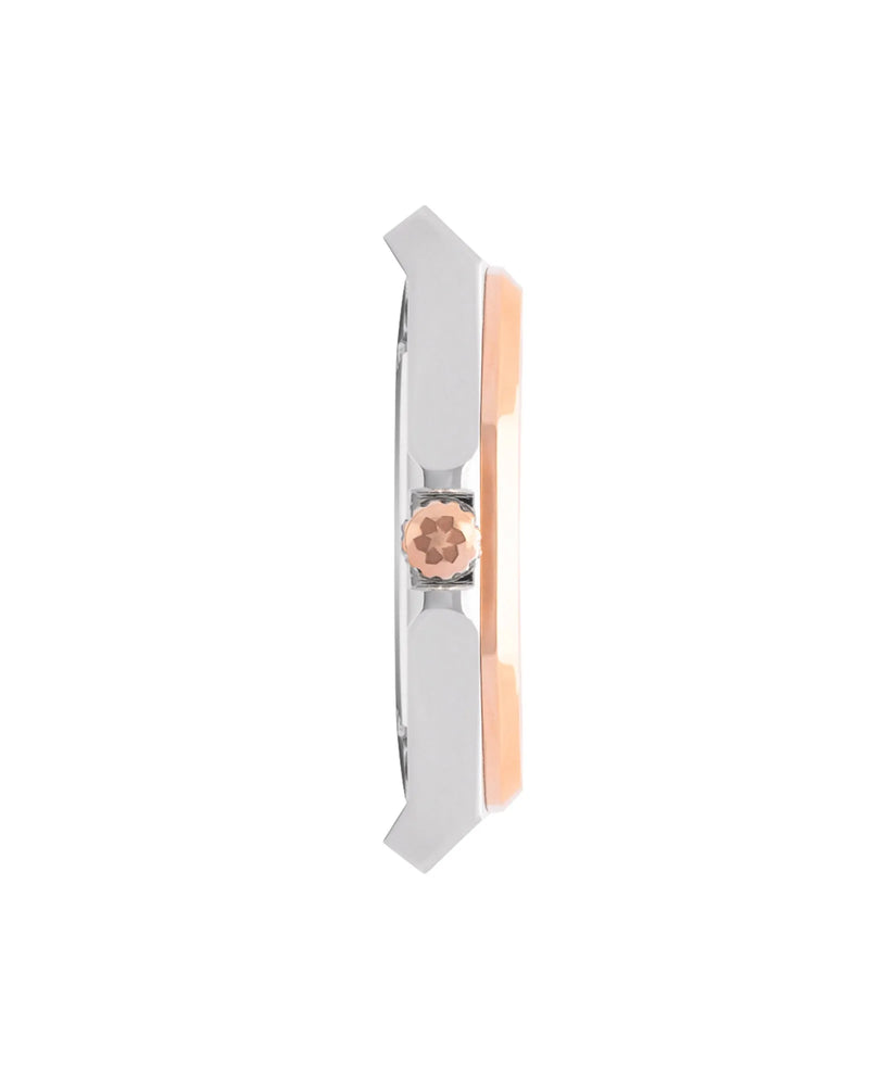 MTGamma Damen Weiß Stahl Gold Rosa