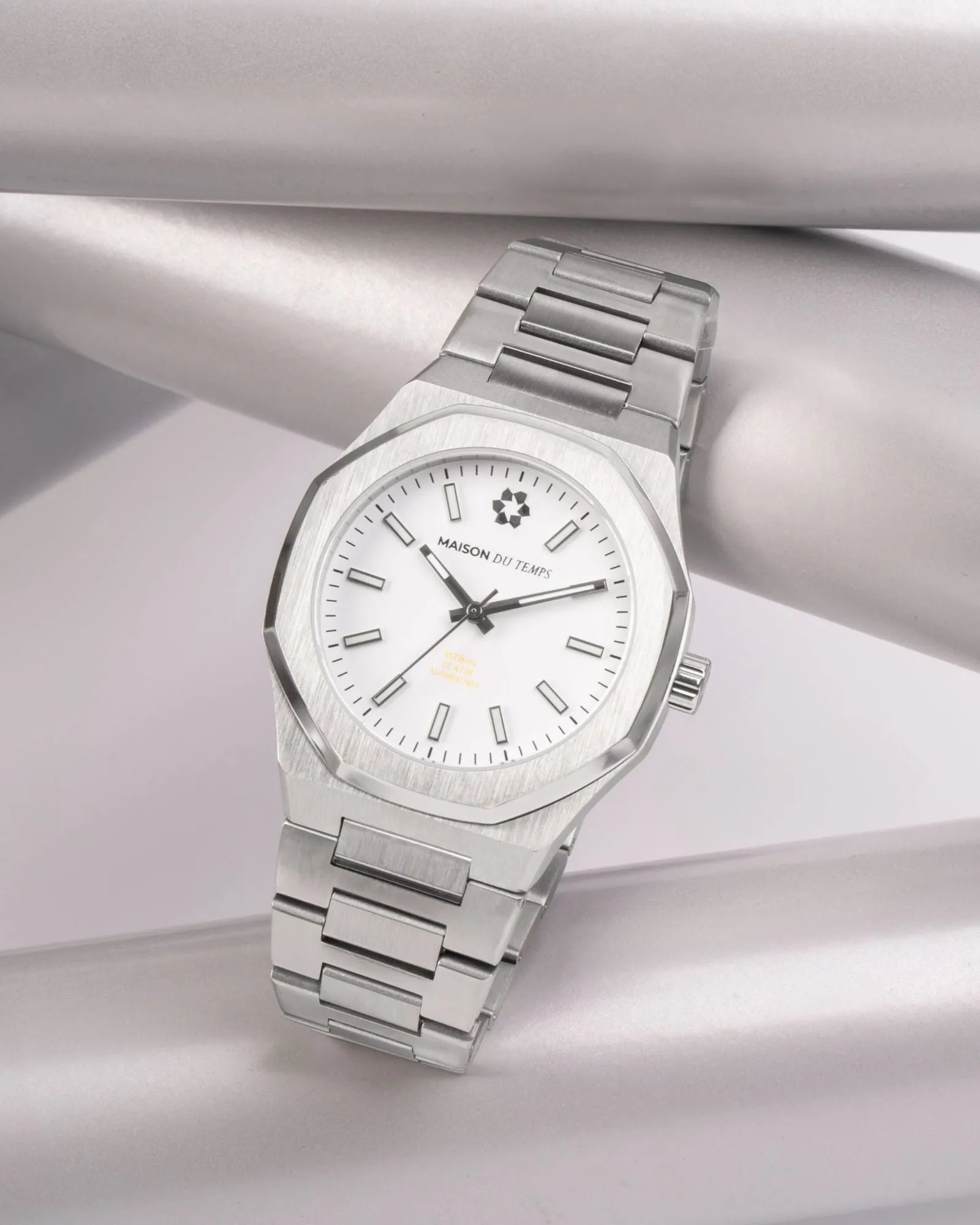 Montre automatique cadran blanc 42mm 