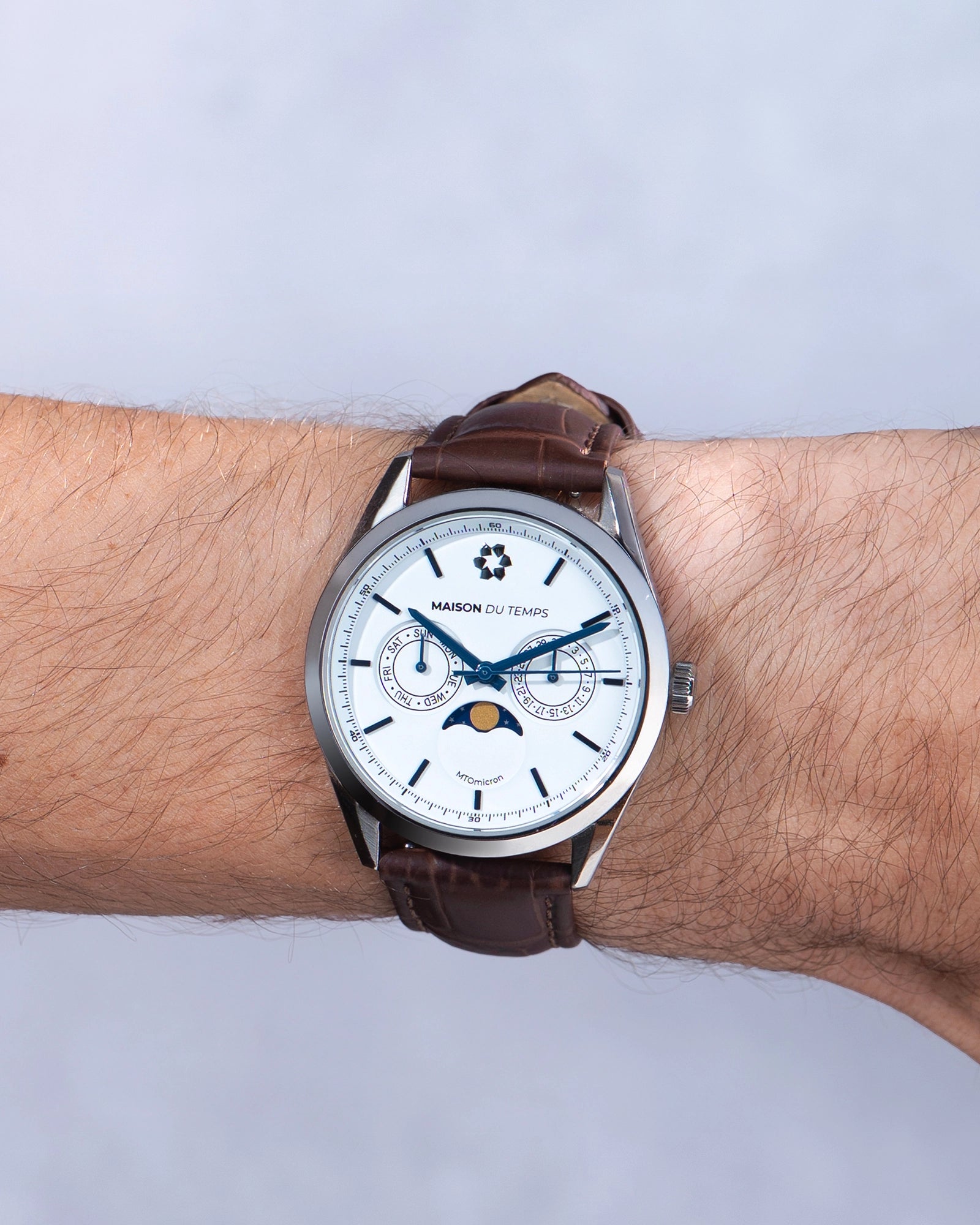 MTOmicron MoonPhase Weißes Mailänder Netz